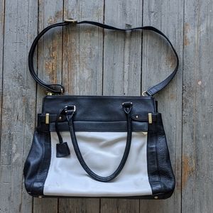 Banana Republic Leather Crossbody Satchel Purse